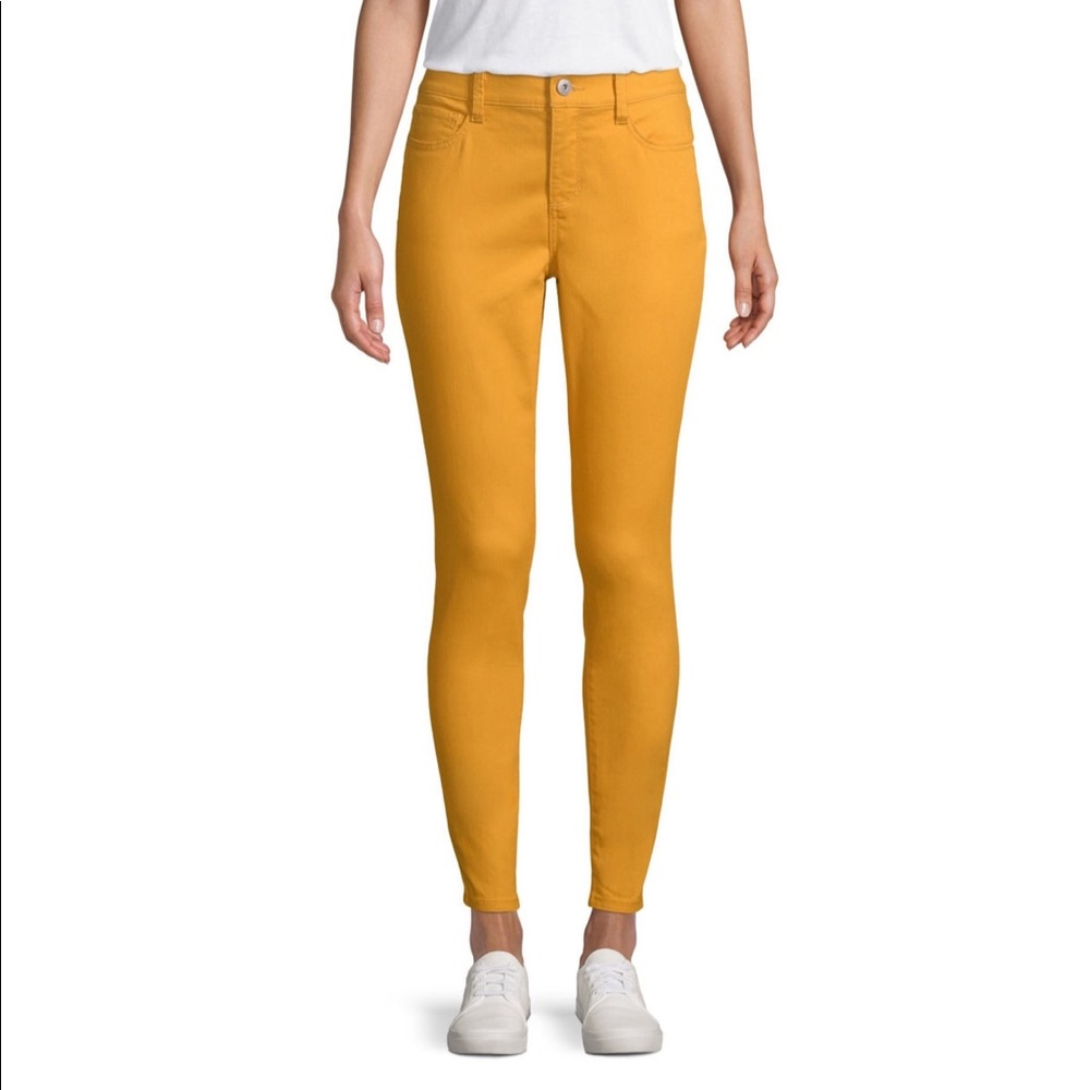 SOLD! Misguided Mustard Color Skinny, Jeans Size 5 - Picture 2 of 7